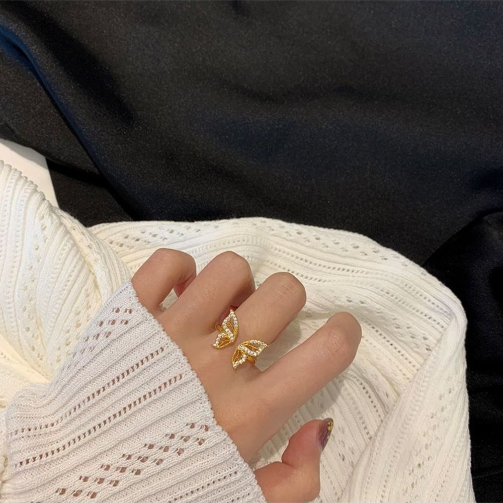 Butterfly Diamond Ring